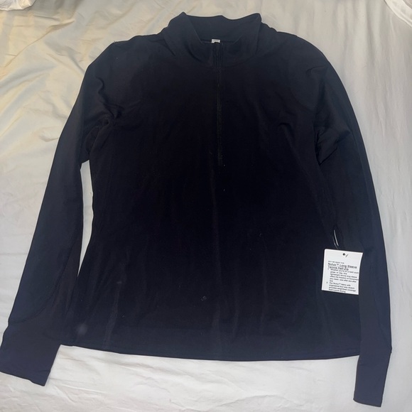 NWT Lululemon Black Athletic Quarter-Zip - Picture 1 of 2